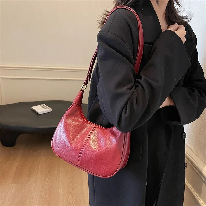 

Shoulder Bag for Women 2024 New Trendy Commuting Armpit Bag Retro Versatile Crossbody Dumpling Bag Moda Crossbody Bolsa Mujer