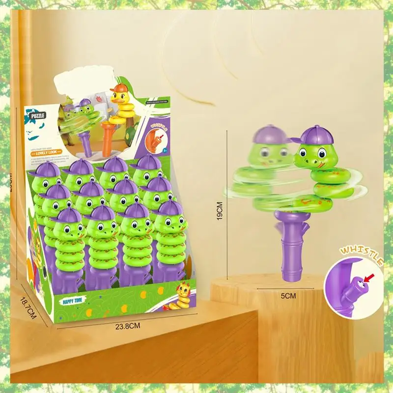 Milieuvriendelijke Boxed Kids Fluitje Fluitje Kinderen Cartoon Fluitje Voor Kinderen Zintuiglijke Fluitje Voor Vakantie Twist Snake