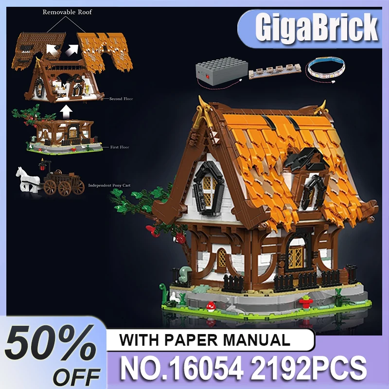 MOULD KING 16054 Collectible Wooden house Model Building Blocks Desk Decor Set Bricks Assembly puzzle Toy Christmas Gift For Kid