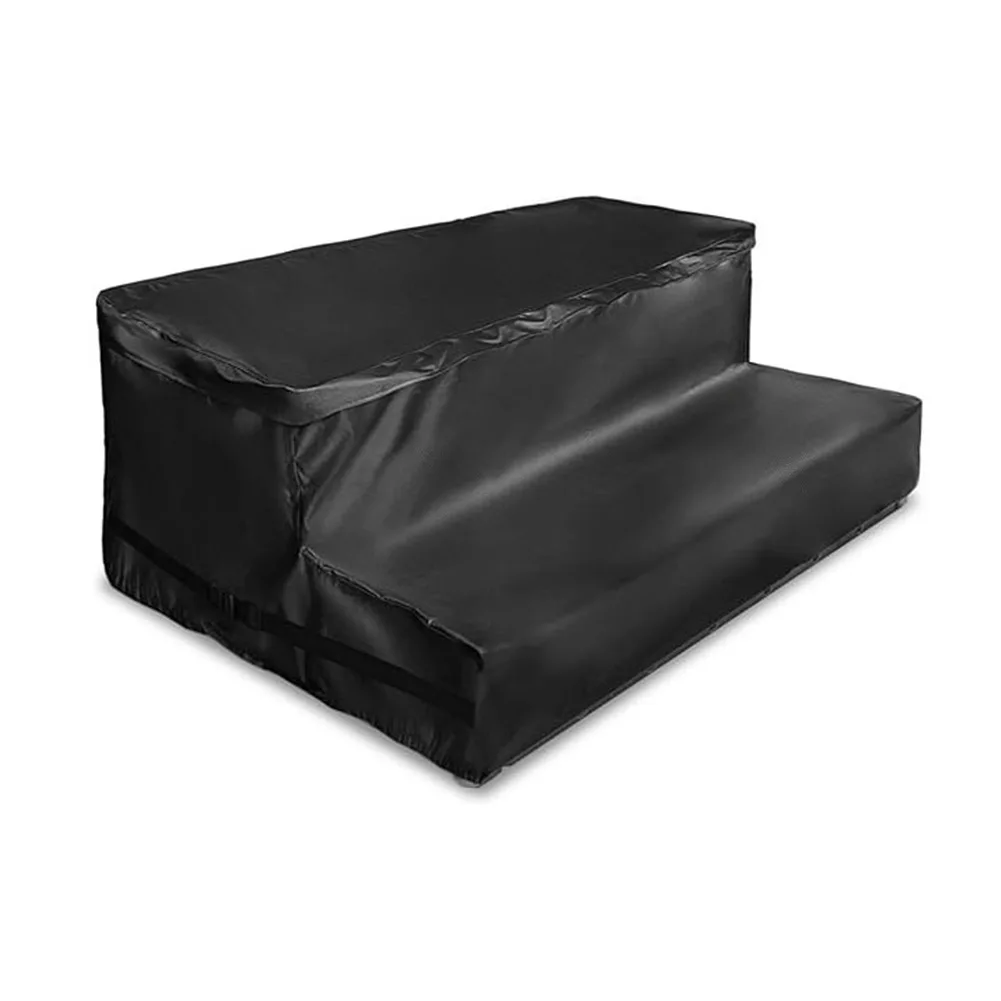 93L*60W*38H CM Bathtub Step Cover Bathtub Protection Outdoor Dust Guard Waterproof Coating U-shaped Zipper Storage Compartment