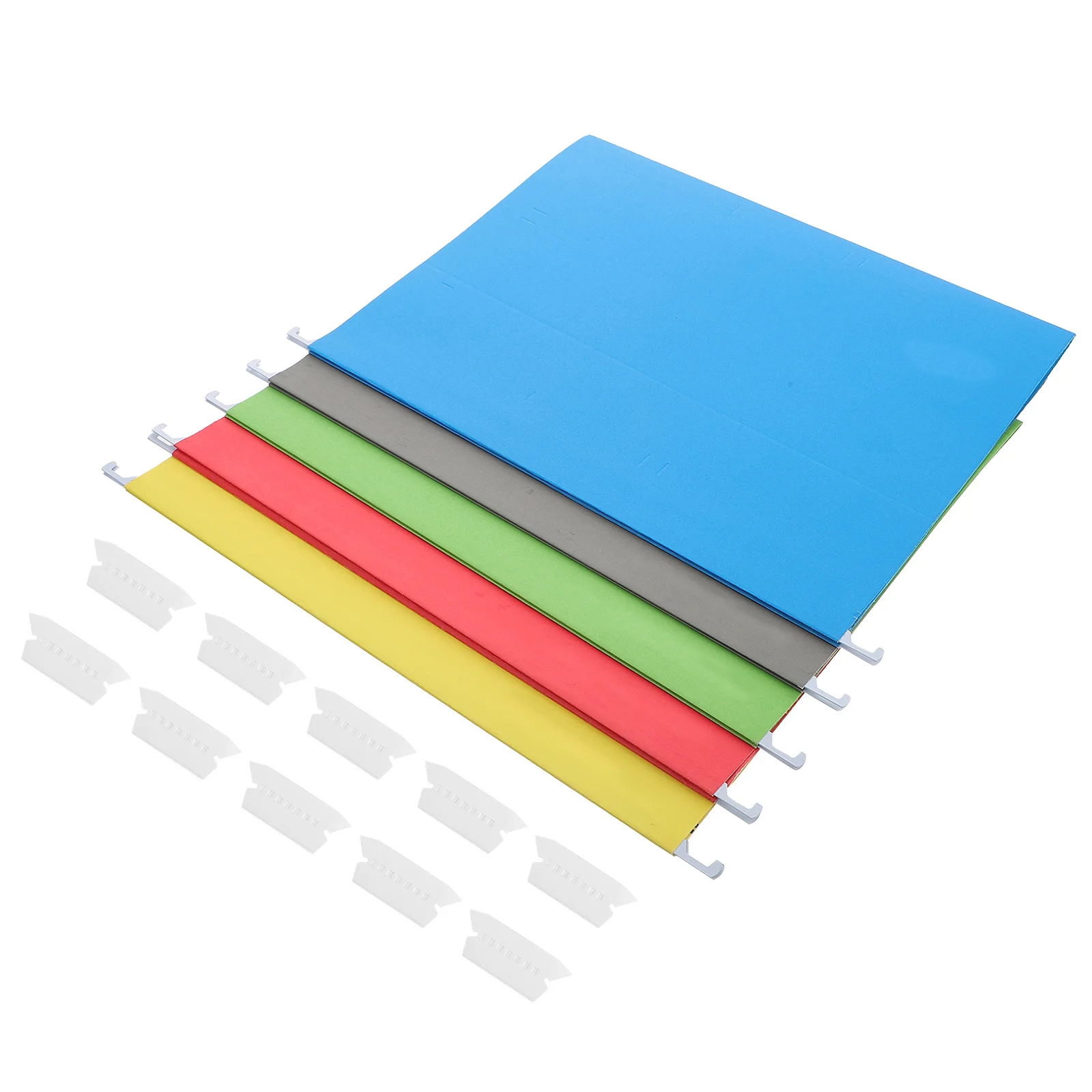 5Pcs Hanging File Holders Premium Wear-Resistant File Folders for Office Home Organization Large Opening Document Holder