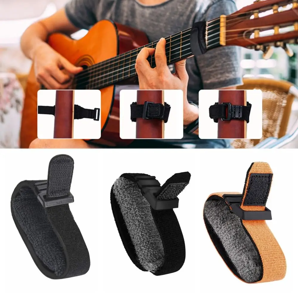 

Noise Damper Muter Wraps Cotton Guitar Mute Strap Easy To Use Stringed Instruments Accessories for Bass Ukulele