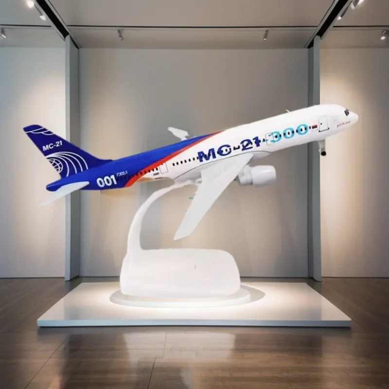 

Russian MC-21 Airlines 20cm Airplane Metal Aircraft Model Alloy Simulation Plane Model Collected Room Display Gift Home Decor