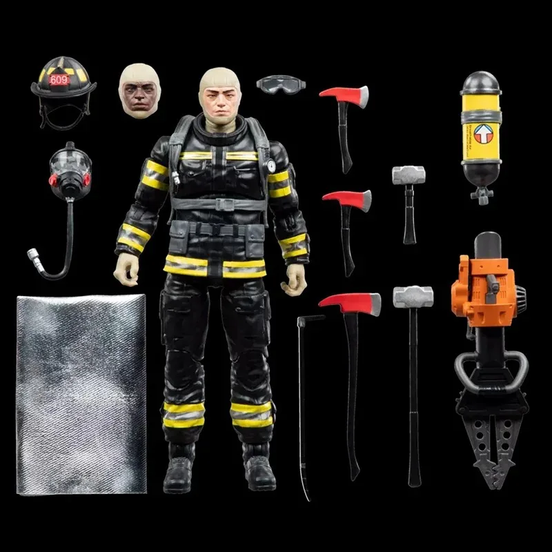 新品オリジナル ハズブロ G.I. ジョー クラシファイド シリーズ レガシー コレクション - サーチ＆レスキュー 消防士 アクションフィギュア オリジナル トイズ モデル