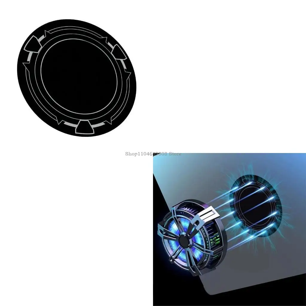 6 9 Metallplattenmagnetblätter für Telefontablette Universal Kühllüfter Kühlerplattenblech Aufkleber Ringe Platte