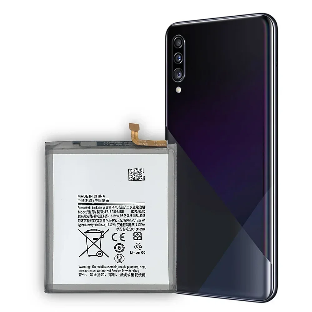 

EB-BA505ABN EB-BA505ABU Аккумулятор 4000 мАч для SAMSUNG Galaxy A50 A505F SM-A505F A505FN/DS/GN A505W A30s A30 + инструменты