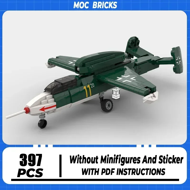 

Строительные блоки Moc, военная серия, масштаб 1:35, He21, модель саламандры, технология самолета, кирпичи, сделай сам, сборка, истребитель, игрушки