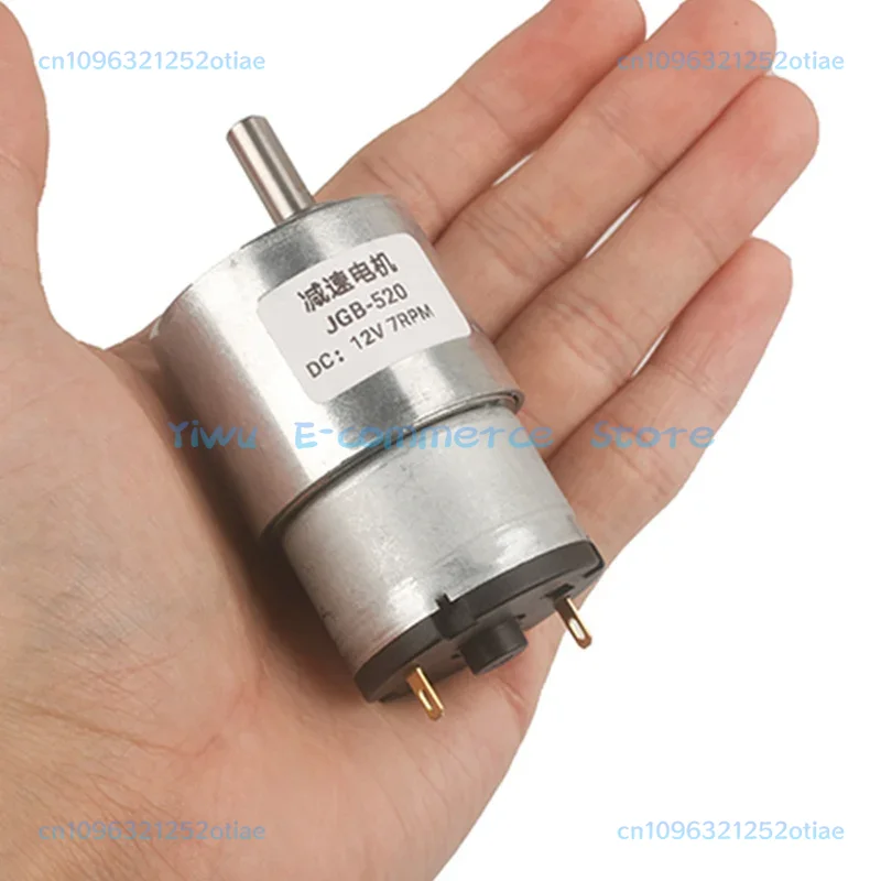 7RPM to 960RPM DC Gear Motor 12V/24V Reversible High Torque Gear Box JGB37-520 Electric Reduction Geared Motor BB
