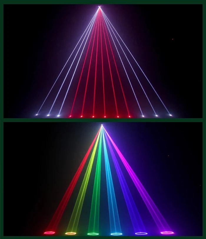 10W 20W 30W Laserlicht ILDA RGB Vollfarbprojektor 3D-Animationsscanner DMX Disco DJ Hochzeit Party Performance Bühnenbeleuchtung – Detail 7