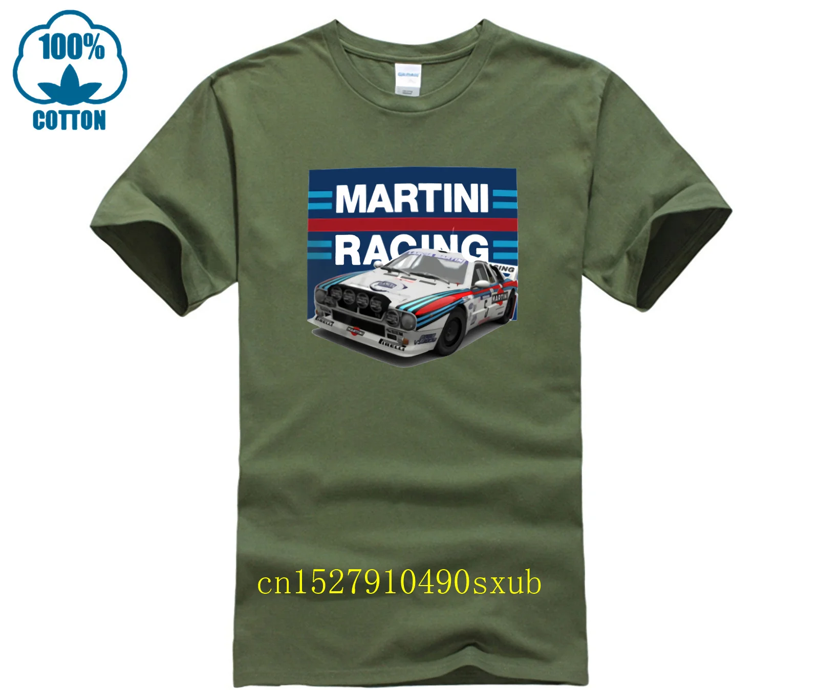 Lancia Rally 037 Group B T Shirt Martini Racing WRC