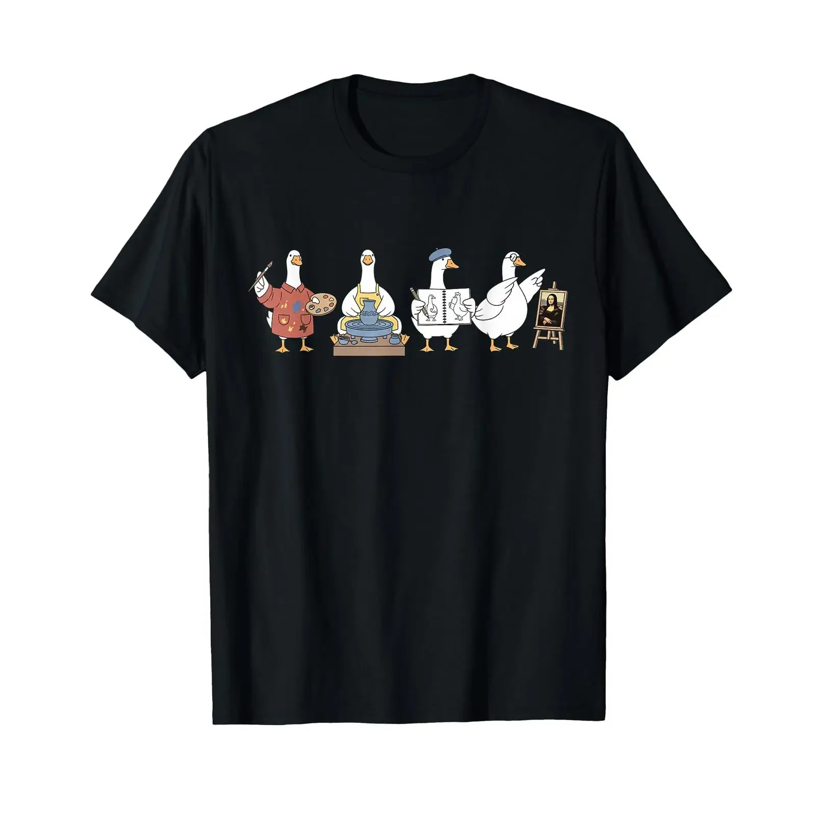 Art Teacher Silly Goose Artist Painter Painting Drawing Grad T Shirt vintage Washed Stylish Soft Stretched streetwear graphic