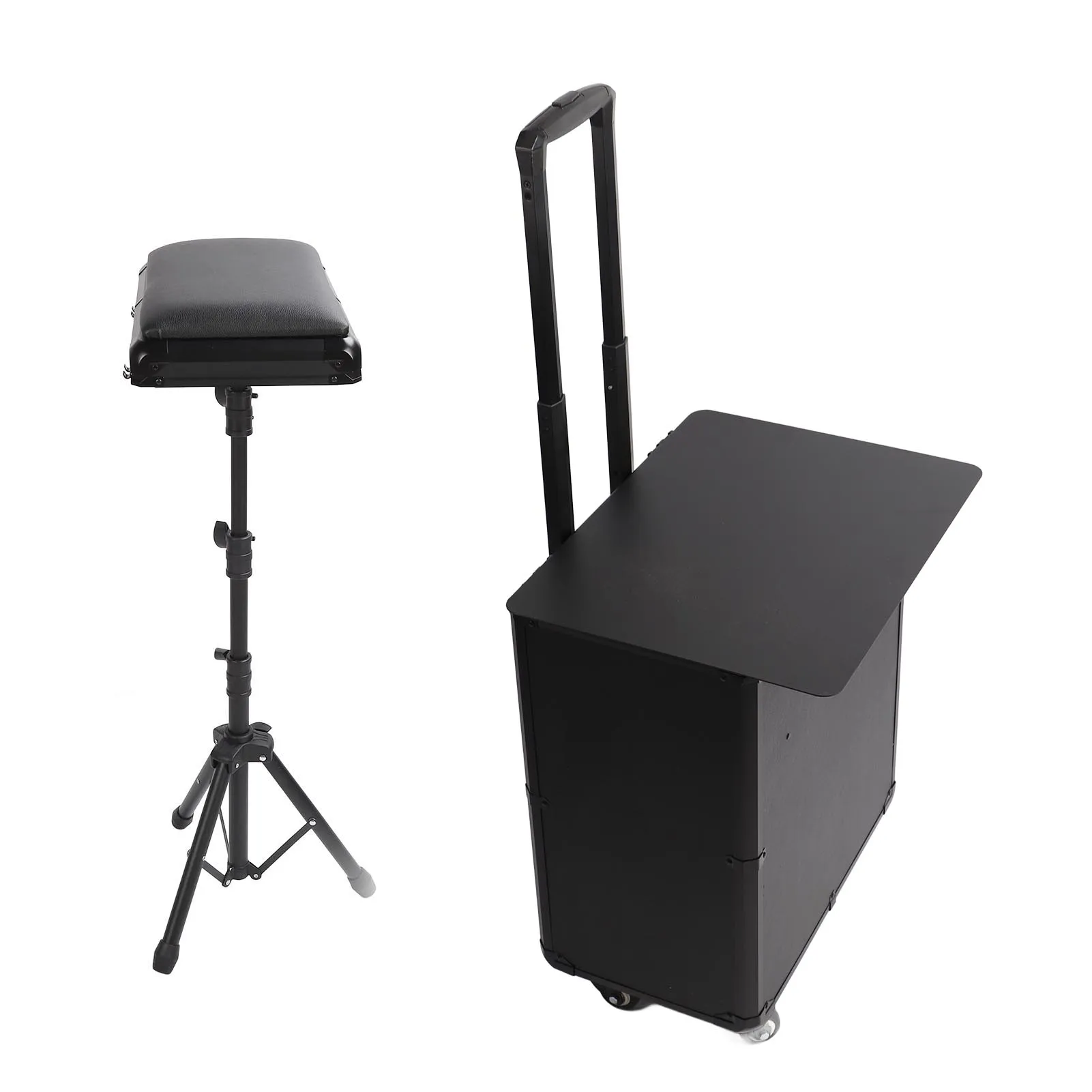 Tattoo Work Box Tattoo Hand Holder Adjustable Rolling Handle 3 In 1 Integrated Rolling Makeup Case Tattoo Storage Tool Case