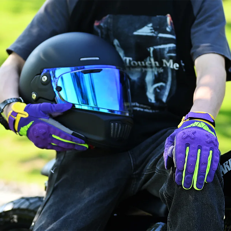 

Motorcycle Retro Gloves, Riding Gloves, Cycling Locomotive Equipment, Universal Ventilation in All Seasons