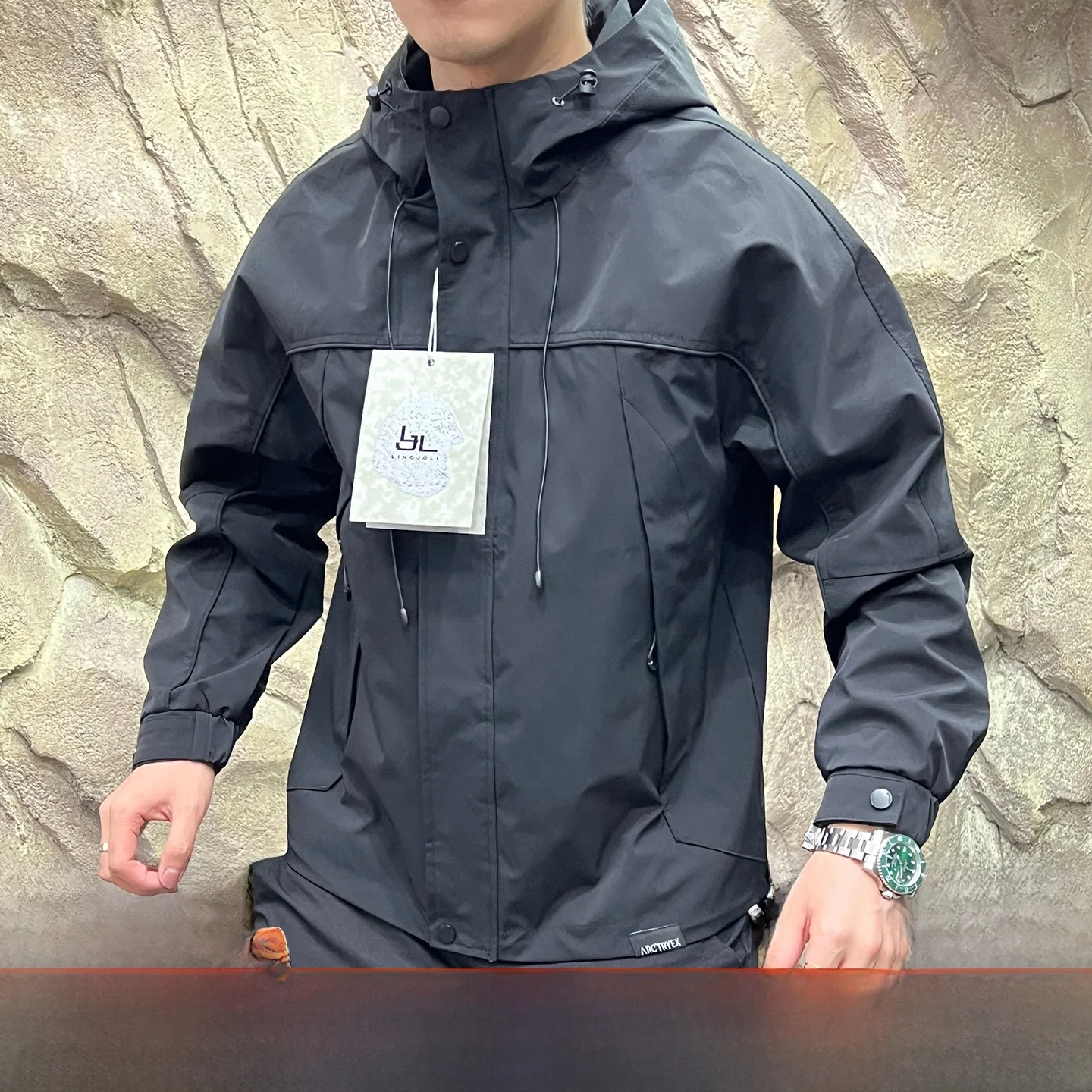 

Youth Outdoor Windbreaker Men's 3D Tailored Wear-Resistant Breathable Waterproof Faionable Spring Autumn Jaet