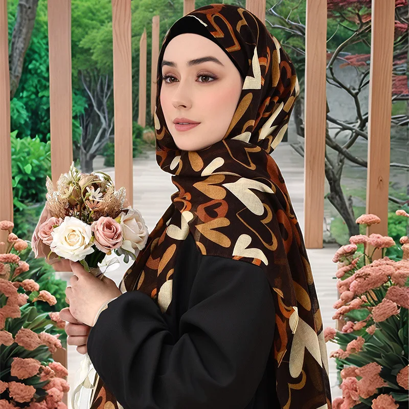 2025 New Model, New Cotton Scarf, Female Love, Korean Cotton Long Scarf, Fashionable Versatile Silk Scarf, Advanced Sense