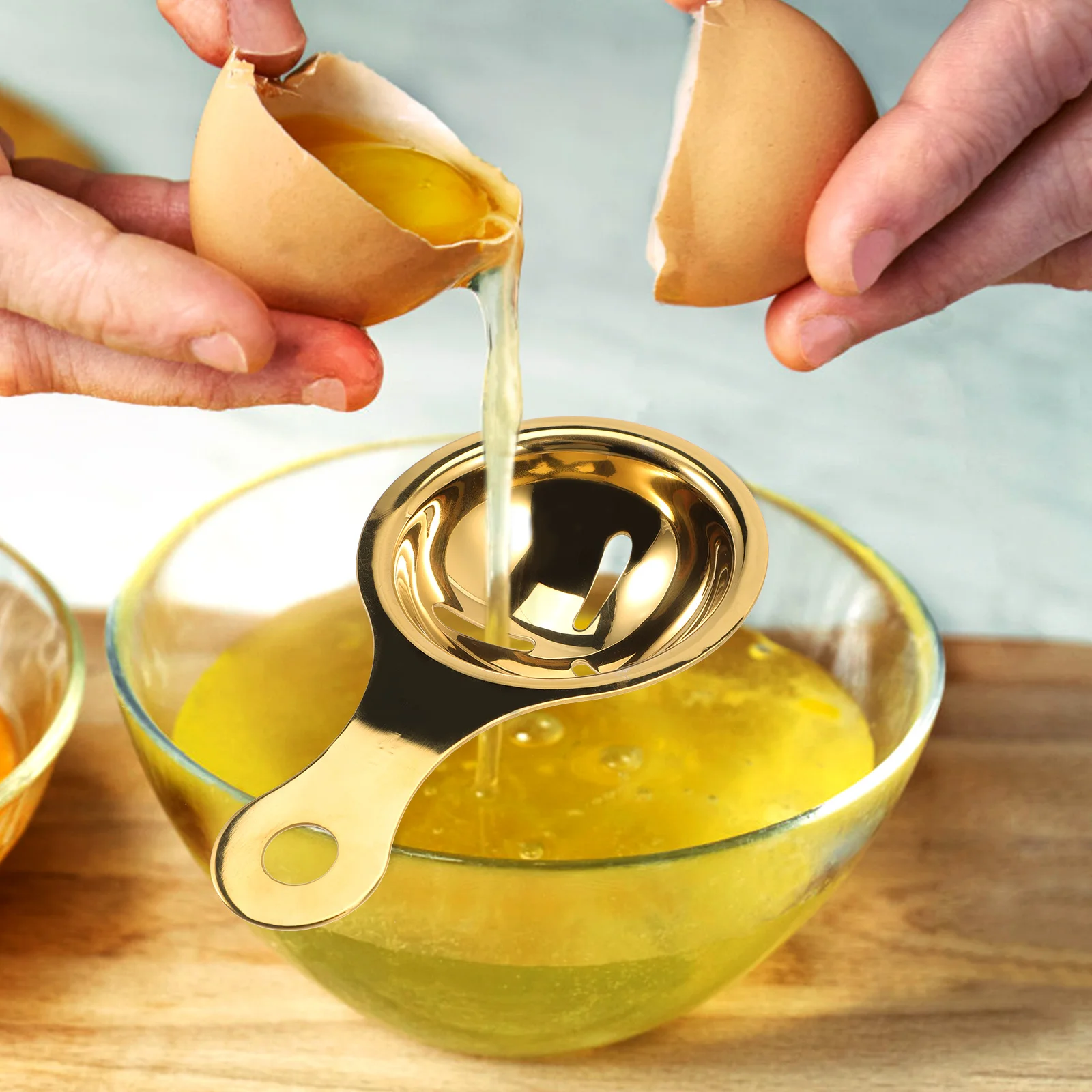 

1 Set Stainless Steel Whisk Portable Kitchen Egg Mixer For Baking Cooking Cream Mixing Handheld Manual Design Non-Slip Handle