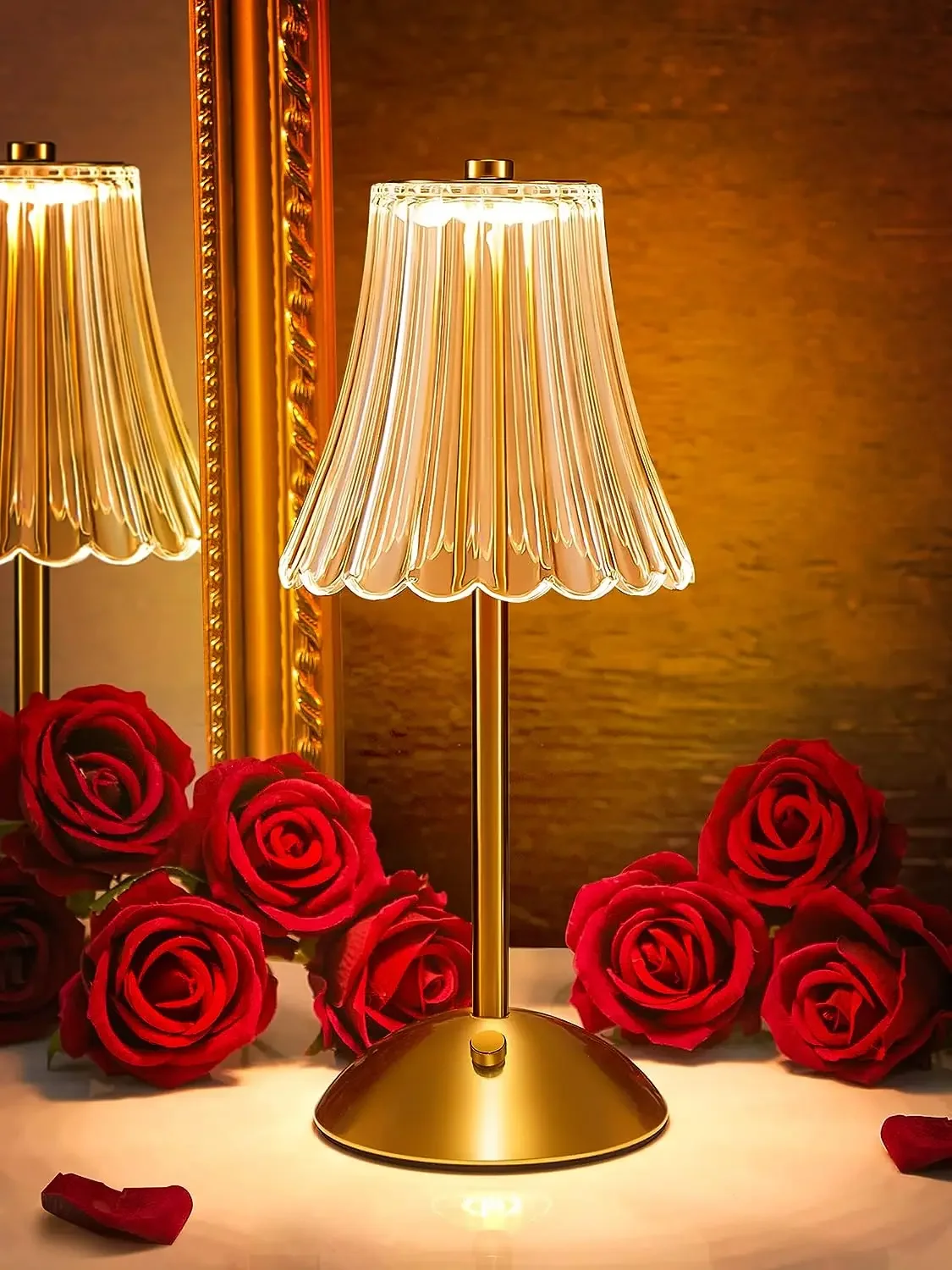 

Table Lamp LED Touch Sensor Desktop Night Light Rechargeable Wireless Reading Lamp for Restaurant Hotel Bar Bedroom Decor Light