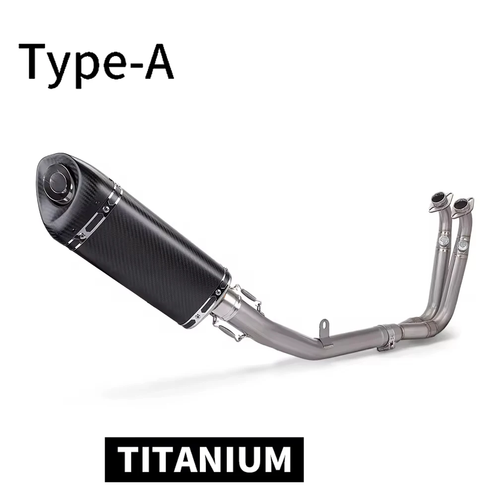 Full Exhaust System 51mm Titanium Alloy Motorcycle Exhaust Muffler Moto Escape For CF 450SR 450sr