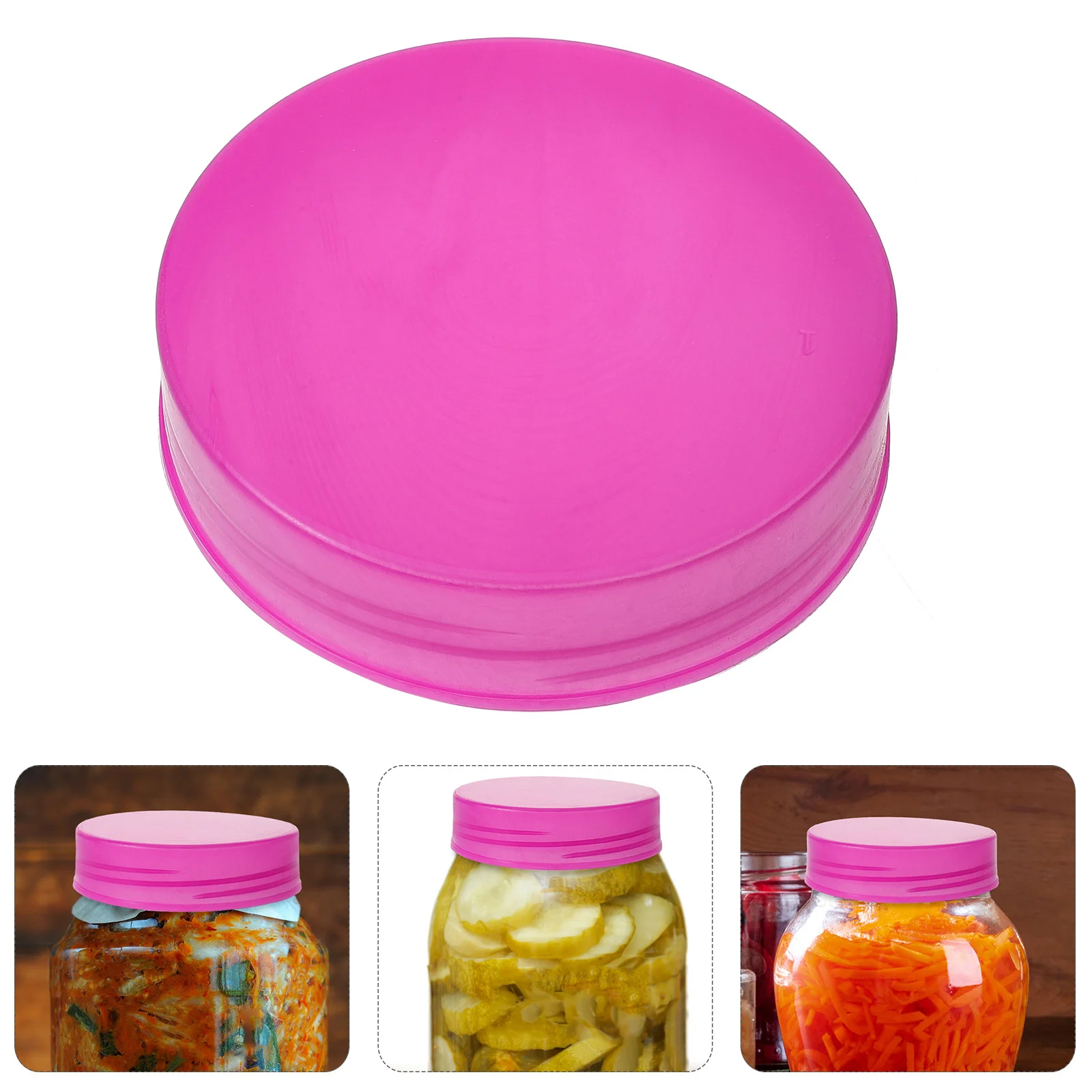 

Plastic Lids For Jars Wide Mouth Bottle Sealing Caps Canning Jar Covers Reusable Jar Tops Kitchen Storage Craft