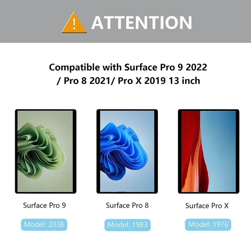 Protector de pantalla de vidrio templado para Microsoft Surface Pro 8, película protectora para tableta de 9X13 pulgadas para Surface Pro 8 9X2020 2021