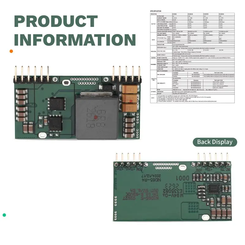 NID65-5, NID65-5 Regulated Converter 65W DC-DC Non-Isolated Conversion Module NID65