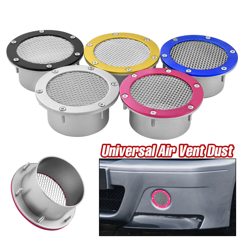 

Universal 3" Car Bumper Vent Air Duct Cover - Racing Cold Air Intake Grille Inlet Duct For Hood/Fender Auto Accessories