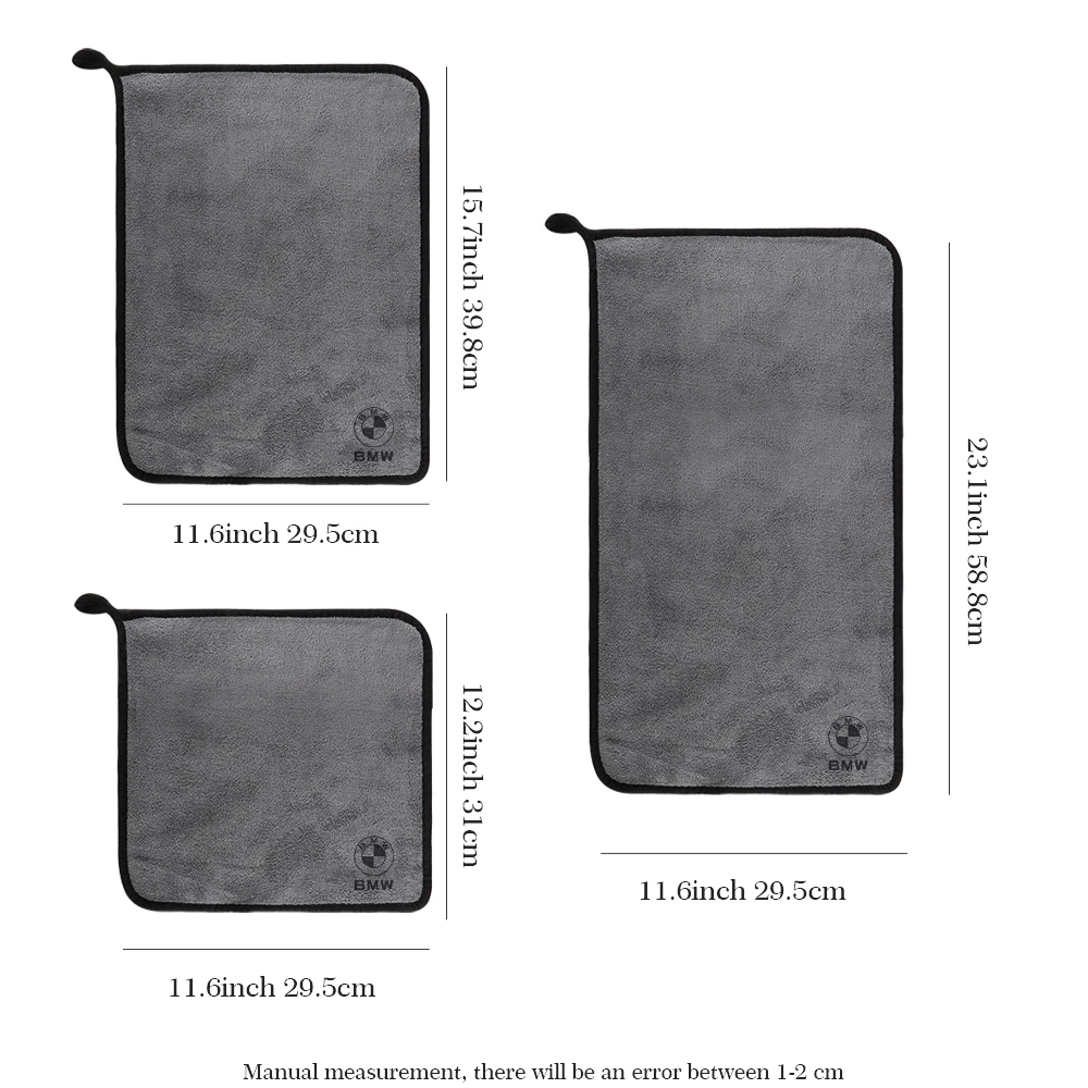 세차 타월 극세사 헝겊 청소 브러시, BMW M 퍼포먼스 M3 M5 M6 F01 F20 F10 F13 F15 F16 F30 F34 F32 F31 F48 E30 E34 용