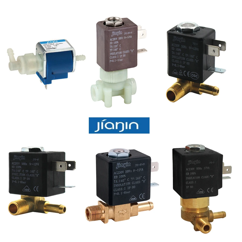 Jiayin JYPC-7 JYPC-8 AC 220-240V 15W 40W Water Steam electromagnetic Pump JYZ-3 JYZ-4P JYZ-4T JYZ-5 Water Solenoid Valve 6Bar