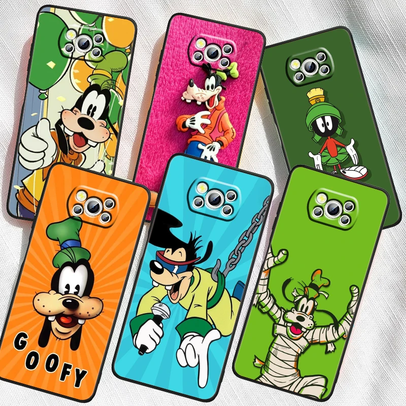 

Dippy Dawg Goofy Goof For Xiaomi Mi Poco F5 F4 F3 X6 X5 X4 X3 M6 M5 M5S M4 M3 C65 Pro GT NFC 5G Black Soft Phone Case