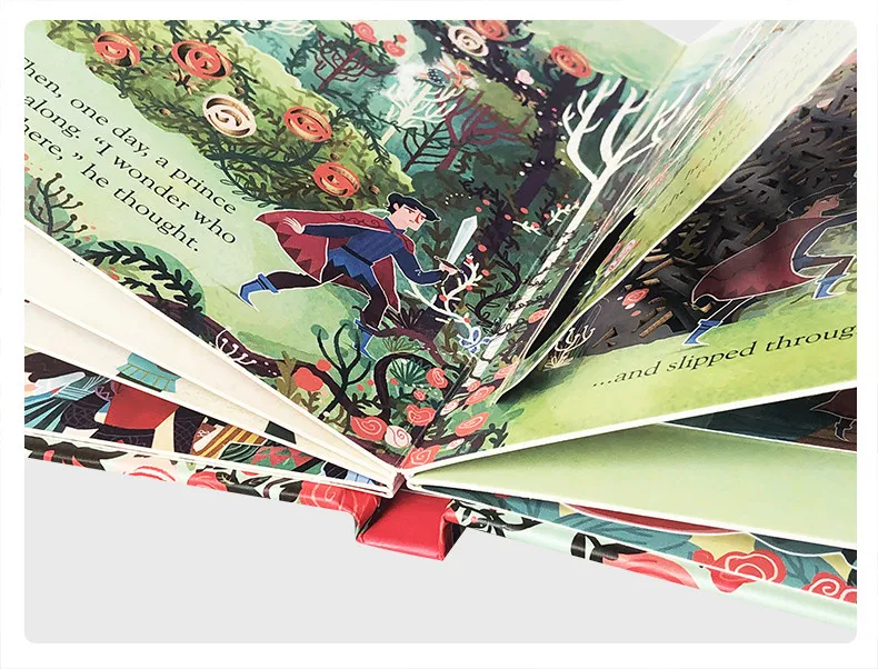 Usborne Peep Inside Fairy Tale Sleeping Beauty Montessori Educational English Picture Book for Kids Reading 3D Flap Story Books