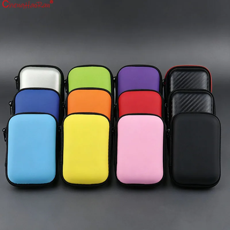 1PC Square 11 * 8 * 4cm EVA Multi functional Storage Bag For Bluetooth Earphone Bag Multi Color Data Cable Packaging Box