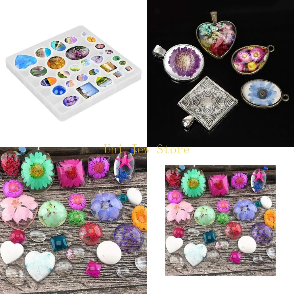

40GB DIY Crafts Jewelry Earrings Mould Ornaments Crystal Silicone Mould