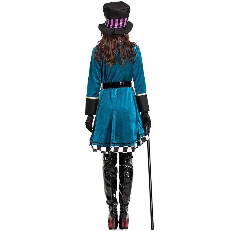 Spedizione gratuita uomo donna costume di Halloween per adulto Alice nel paese delle meraviglie autentico cappello pazzo costume da uomo signora Purim Cosplay