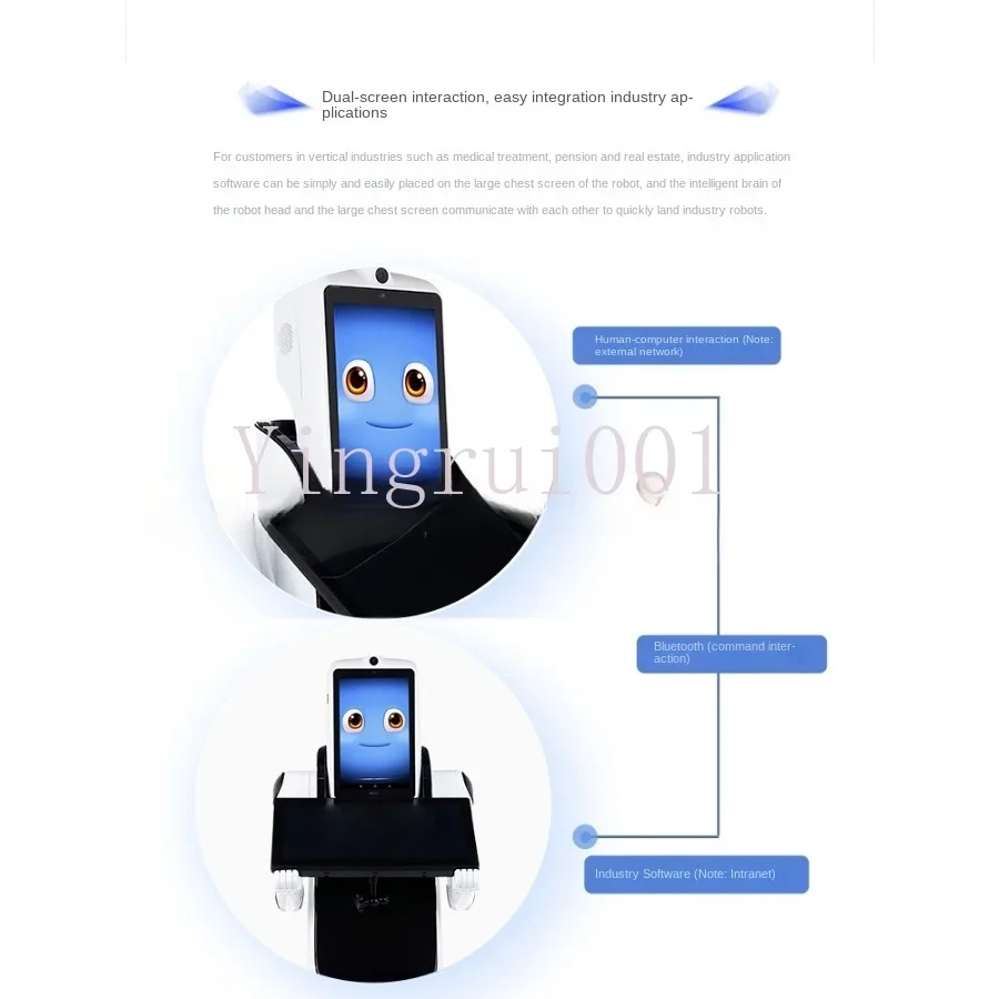 Commercial Welcome Reception Intelligent Guidance Voice Industry Robot X2 (Basic Navigation Version) Dual-Screen