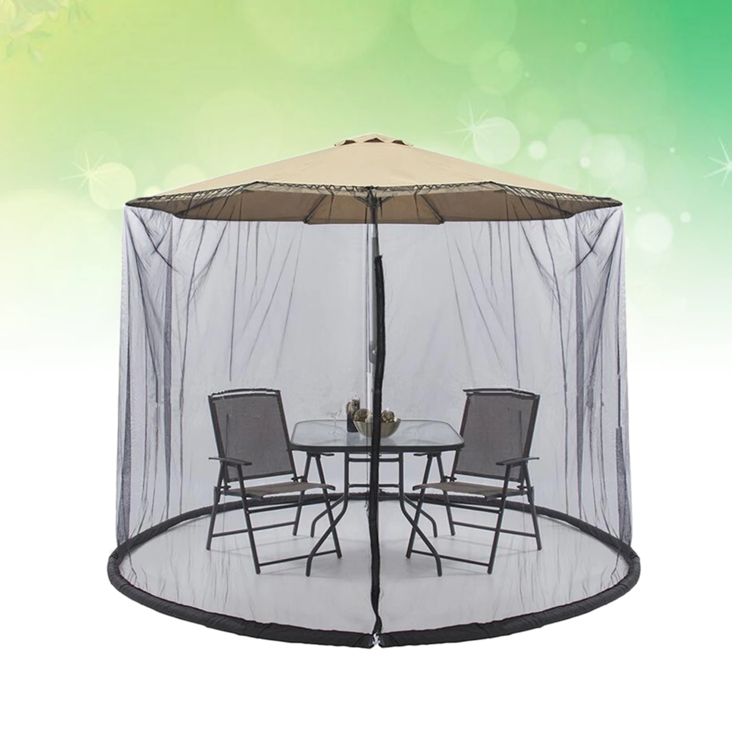 Enhanced Black Ultimate Outdoor Patio Garden Canopy with Complete Mosquito Net Coverage - Guaranteed Protection and Optimal Enjo