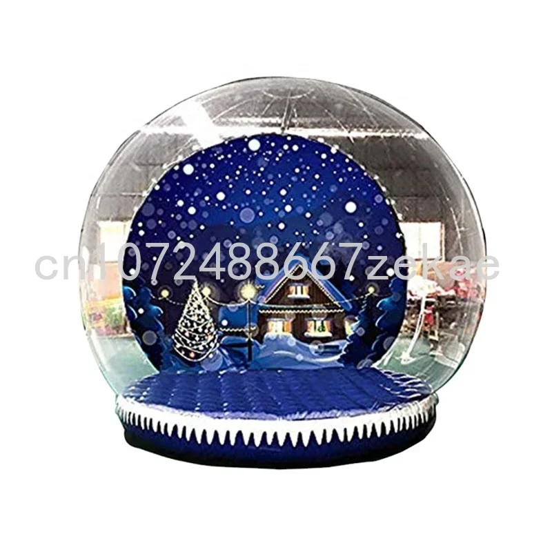 Hot Selling Christmas Giant Inflatable Human Size Snow Globe With LED Light