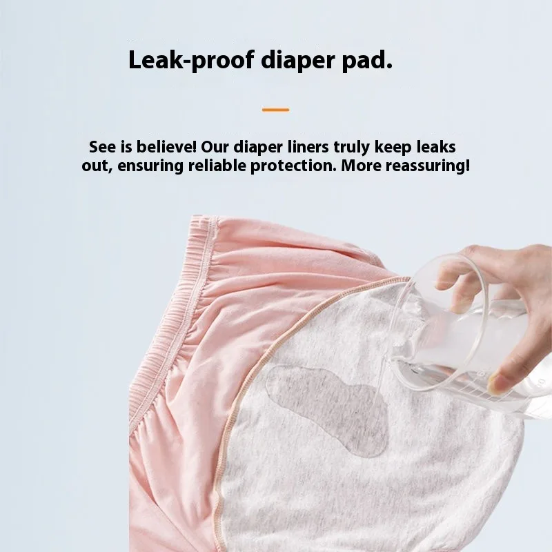 Roupa íntima para incontinência, cuecas laváveis de algodão à prova de vazamento para idosos, calças protetoras e confortáveis, reutilizáveis, respiráveis, unissex, macias