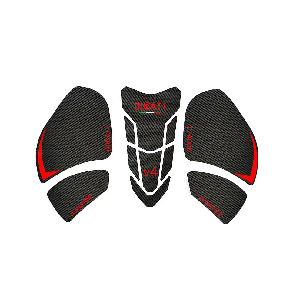 FOR Ducati V4 Panigale V4S Streetfighter V4 S 2022 2021 2020 2018 Motorcycle Non-slip Side Fuel Tank Stickers Pad Rubber Sticker