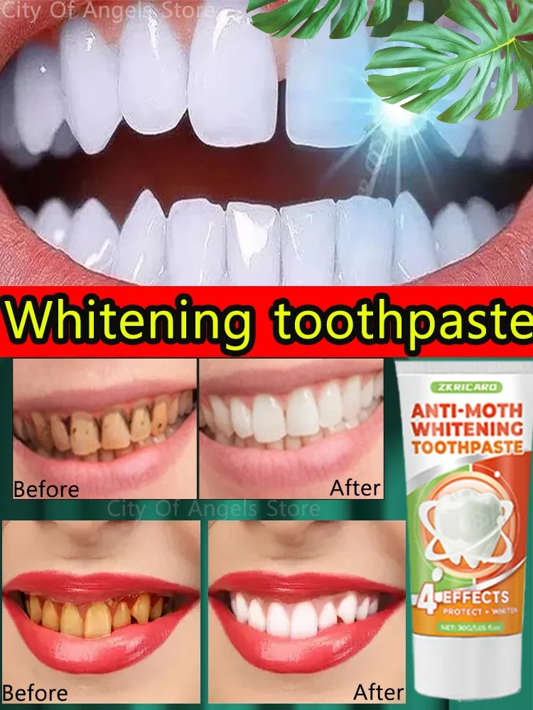 Teeth whitening anti-cavity tooth decay fresh bad breath repair tooth decay remove plaque toothache relieve periodontitis