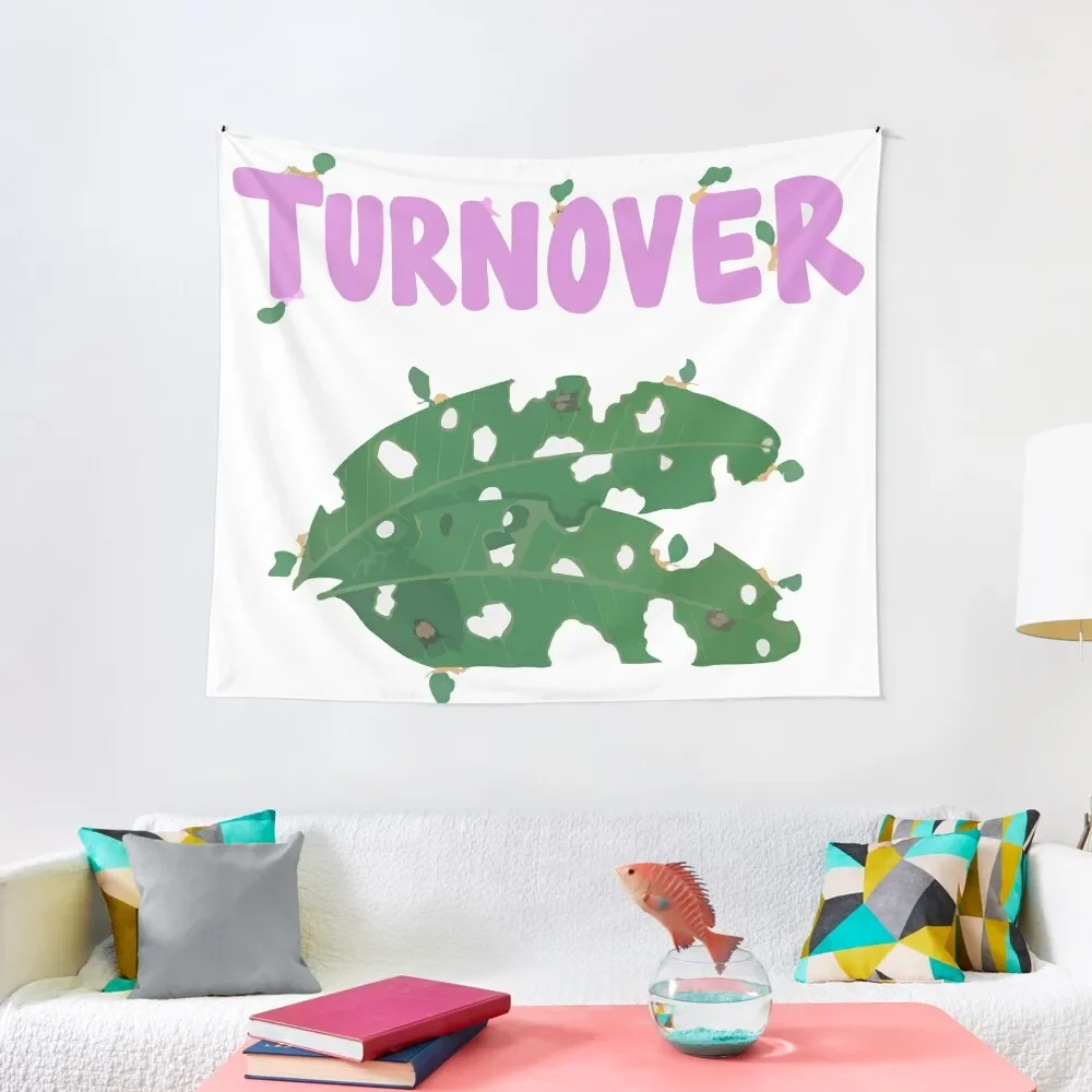 Turnover - Leaf logo Tapestry Aesthetic Home Decor Room Decoration Accessories On The Wall Home Decoration Accessories Tapestry