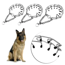 45/50/55/60cm Adjustable Pet Dog Metal Training Chain Collar Paw Pet Collar Pet Necklace Dog Training Chain Tool