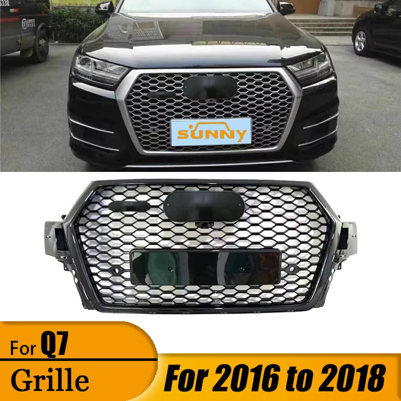 

For 2016-2018 For Audi Q7 Center Mesh Conversion RSQ7 Style For Audi Q7 Conversion Front Bumper Center Mesh