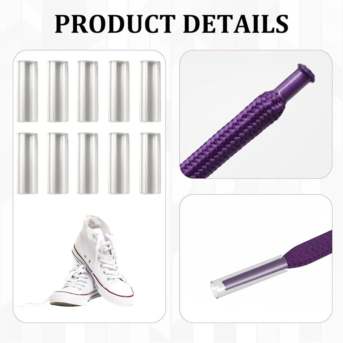 200Pcs Shoelace Tips, Aglets for Shoelaces, Heat Shrink Repair Kit for Damaged Shoelaces, DIY Customization for Shoes