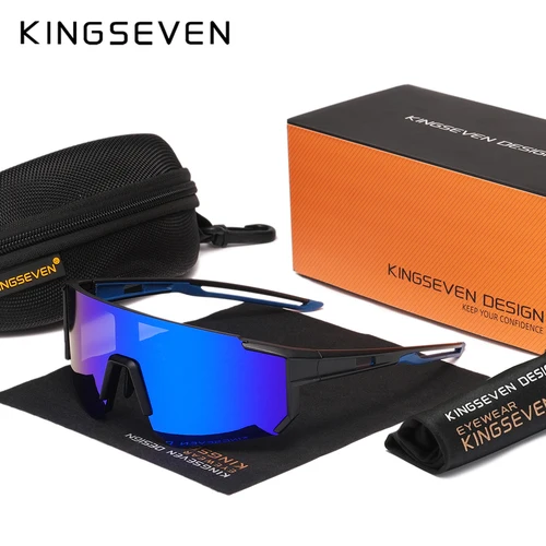 Imagen 2 del producto KINGSEVEN MTB gafas de ciclismo hombres mujeres deportes al aire libre correr gafas de sol UV400 carretera correr bicicleta gafas hombre