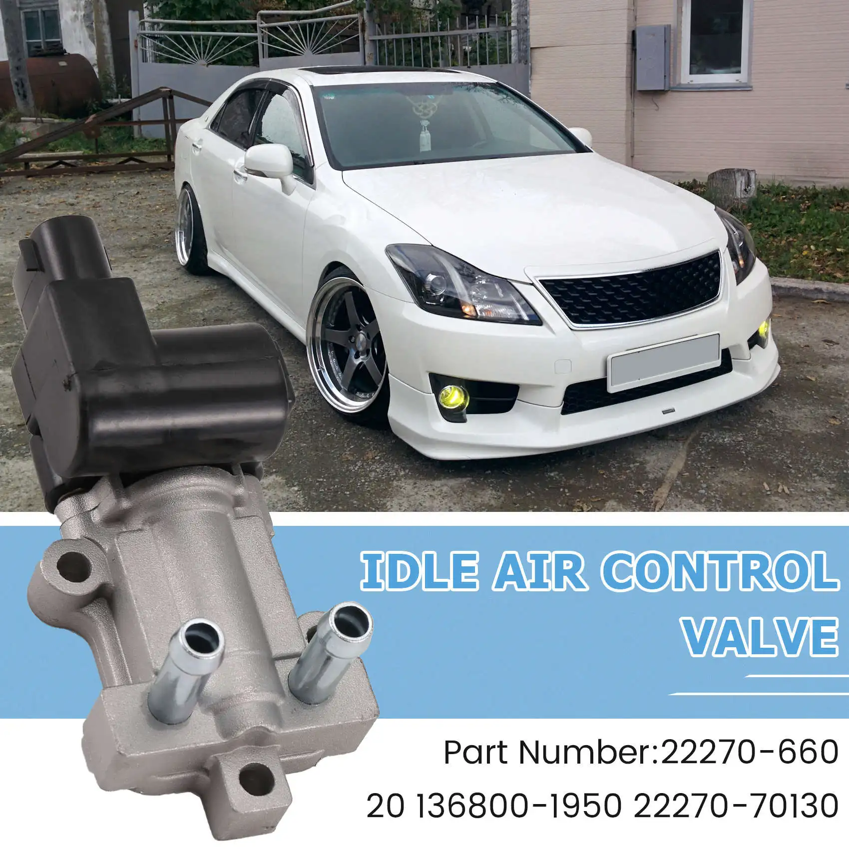 Stationair Regelklep IACV 22270-66020 136800-1950 22270-70130 Voor Toyota Crown Altezza Honda Jazz 1.4 2005