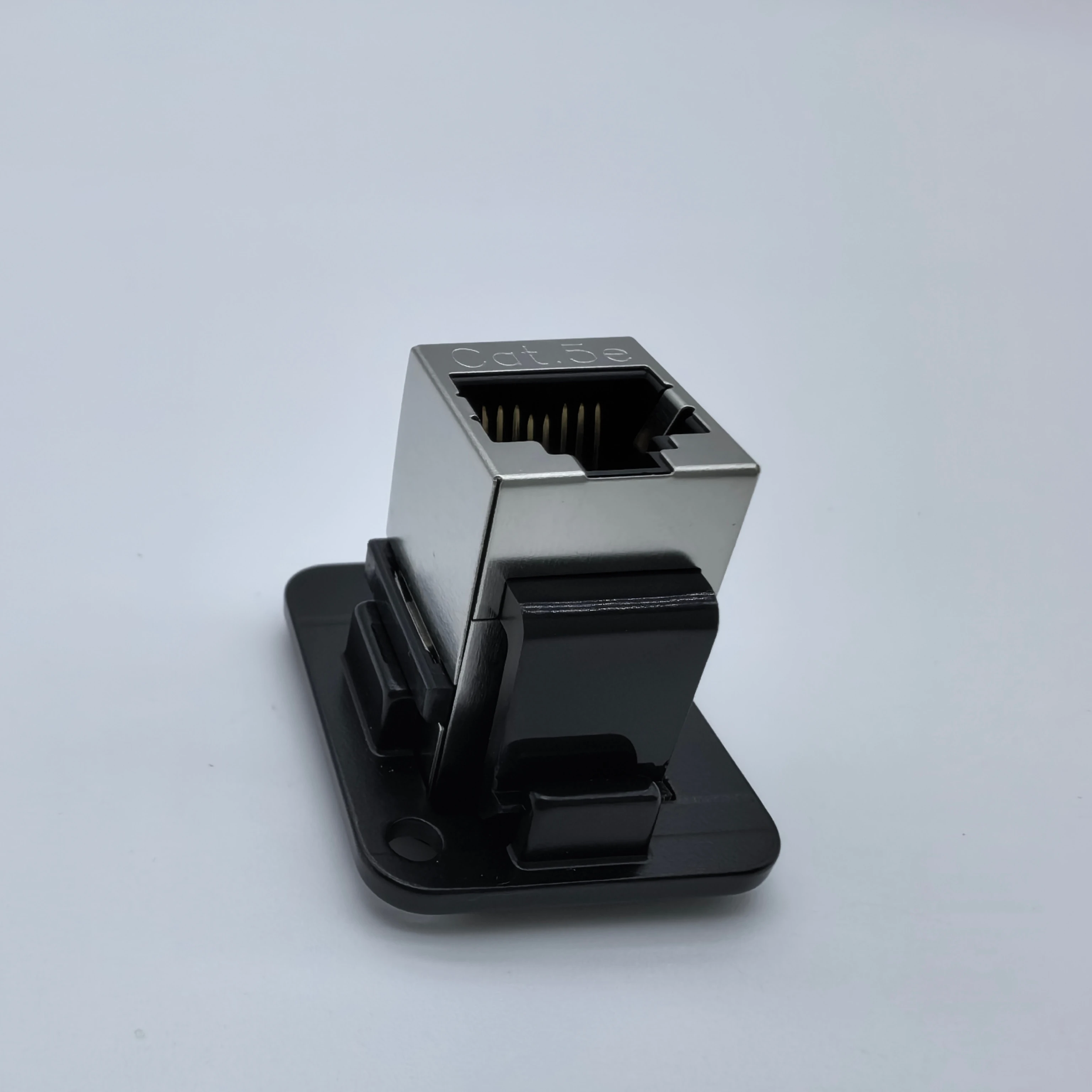 Módulo Ethernet Cat.5e RJ45 blindado 1000Mbps Banhado a ouro Conector de rede Gigabit para placa de parede Patch Panel T568A/B fiação