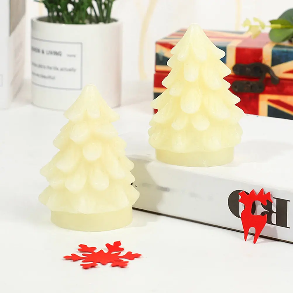 1Set LED Electronic Lamp Paraffin Material Battery Operated Christmas Tree Light Party Decor Light