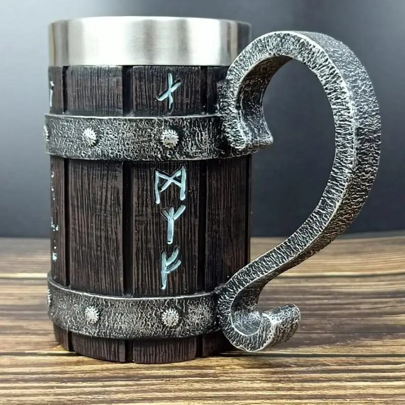 

Пивная кружка в деревянной бочке с изолированной подкладкой из нержавеющей стали, чашка большой емкости L5BE