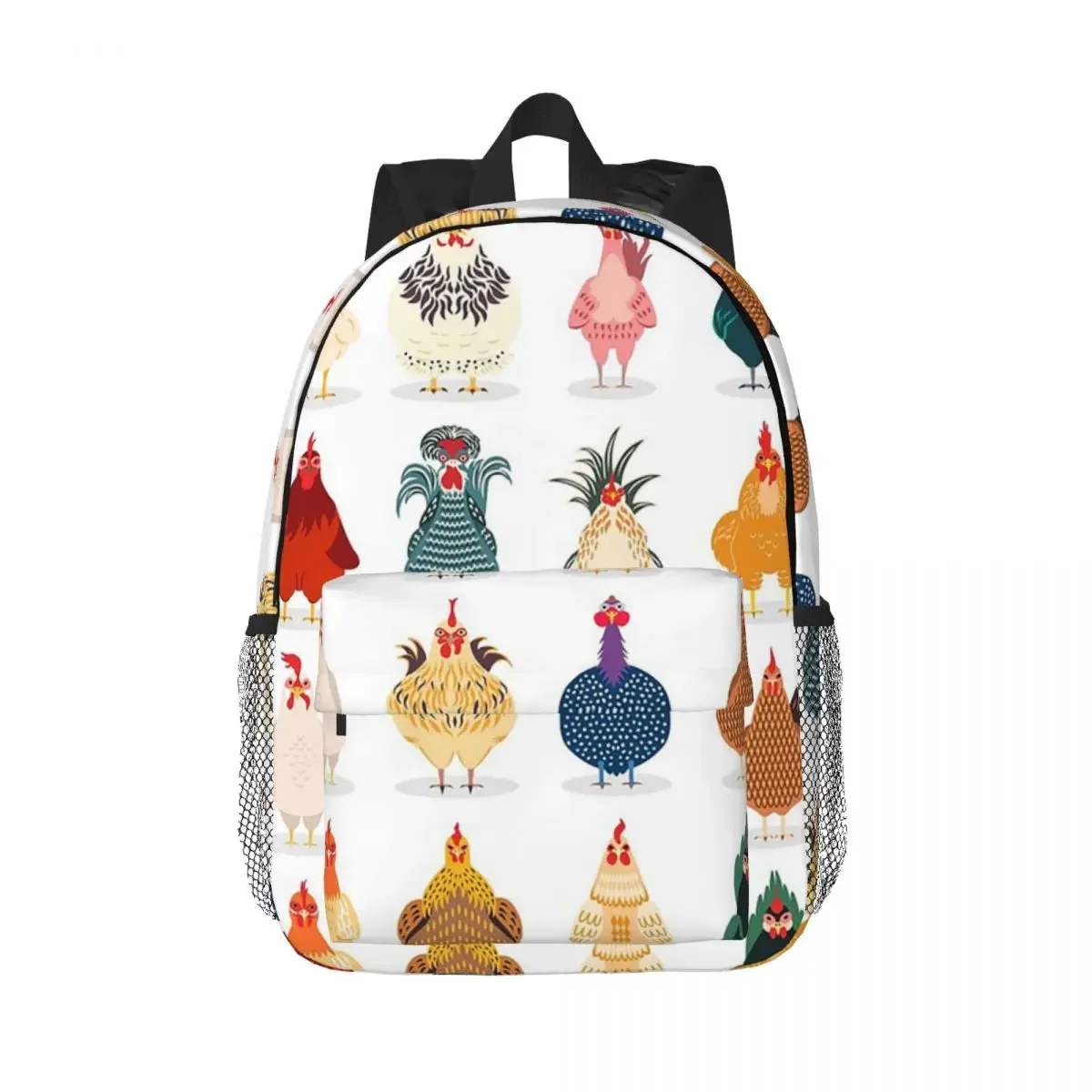 Cute Chicken Backpacks Teenager Bookbag Fashion Students School Bags Travel Rucksack Shoulder Bag Large Capacity