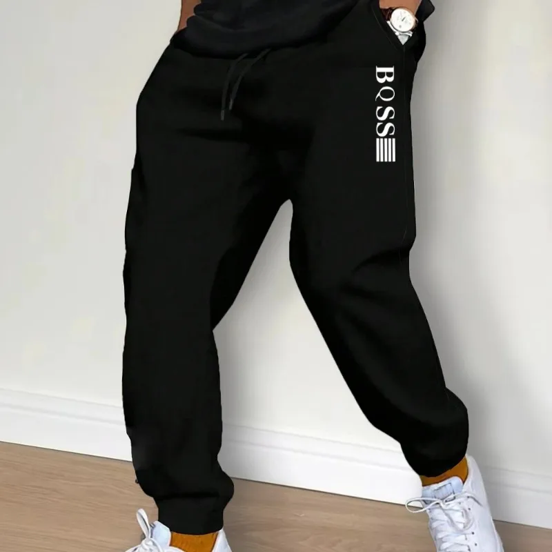 2024 new autumn and winter fashion men\'s sports hoodie leisure outdoor fitness jogging sweatshirt + sweatpants two-piece set